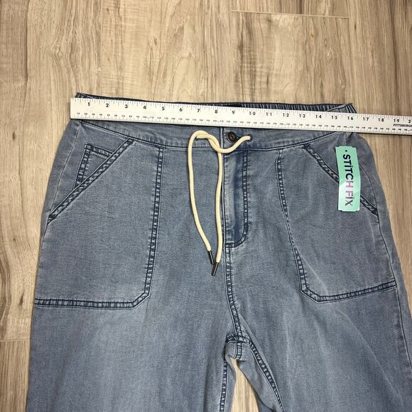 Flag & Anthem Bluffton Wide Leg Blue Jean Size 8 - Picture 4 of 11